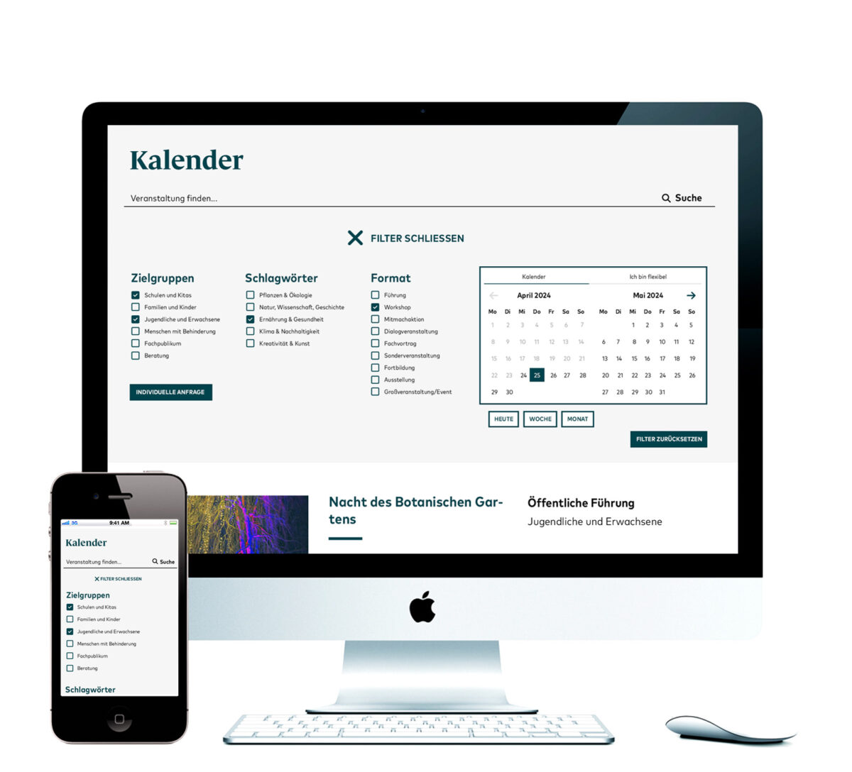 Kalender Botanischer Garten